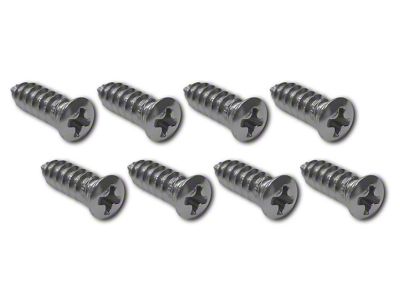 CA 1968-1976 Corvette Astro Vent Deck Grille Screws. 8 Piece