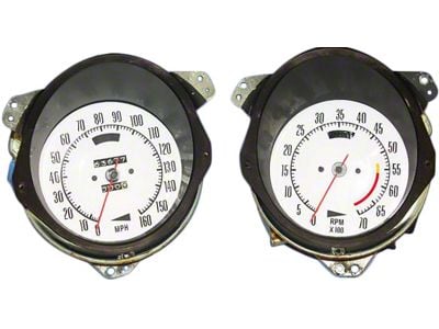 CA Big Block Dash Gauge Face Overlays (68-74 Big Block V8 Corvette C3)