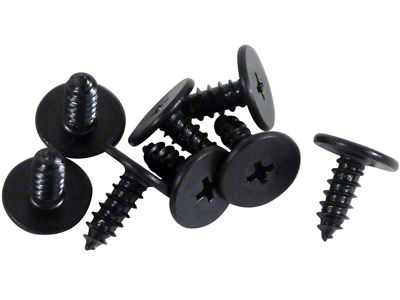 CA Body Hinge Pillar Weatherstrip Fastener Kit; 8-Piece (64-67 Corvette C2 Coupe)