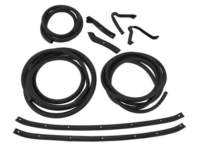 CA Body Weatherstrip Kit; 9-Pieces (63-67 Corvette C2 Coupe)