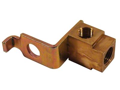 CA Brake Line Block; Front Driver Side (65-66 Corvette C2 w/ 1/4-Inch Parking Brake; 67-68 Corvette C2 & C3)