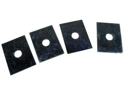 CA 1958-1962 Corvette Bumper Mounting Shim Kit. 4 Piece - 58-62 Front, 58-60 Rear