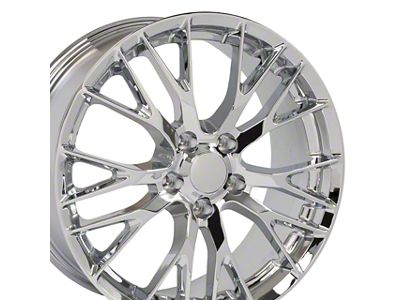 CA C7 Z06 Style Chrome Wheel; 17x8.5; 56mm Offset (88-96 Corvette C4)