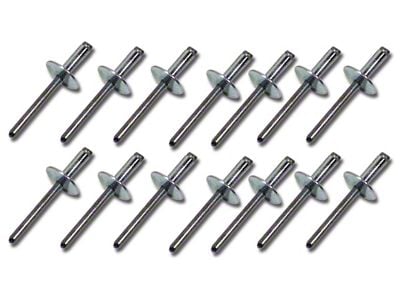 CA 1963-1967 Corvette Carpet Support Clip Rivet Set. 14 Piece