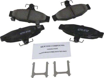 CA Ceramic Brake Pads; Front and Rear (88-96 Corvette C4)