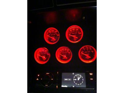 CA 1968-1976 Corvette Complete Dash/Console Led Upgrade Kit - Red