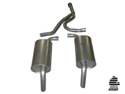 CA Converter-Back Exhaust System with Round Mufflers (1975 Corvette C3)