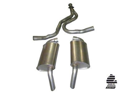 CA Converter-Back Exhaust System with Round Mufflers (78-81 Corvette C3)