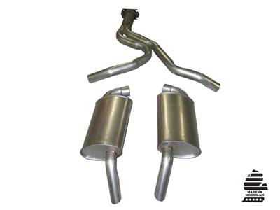 CA Converter-Back Exhaust System with Round Mufflers (1982 Corvette C3)