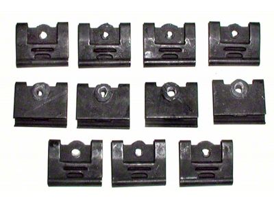 CA Convertible Lower Windshield Reveal Molding Clip Set with Screws (64-67 Corvette C2 Convertible)