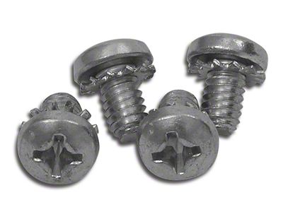 CA 1963-1967 Corvette Convertible Top Rear Latch Retainer Screws. 4 Piece