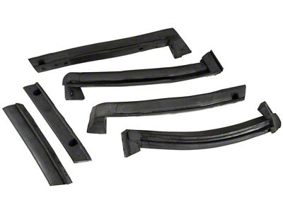 CA Convertible Top Roof Rail Weatherstrip; Imported (86-96 Corvette C4 Convertible)