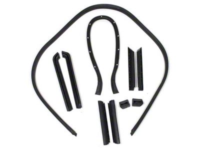 CA Convertible Top Weatherstrip Kit with Fastener Set and Rear Bow Retainer Cord (68-75 Corvette C3 Convertible)