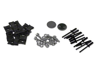 CA 1963-1967 Corvette Dash Frame Rivets. Black 10 Piece Set