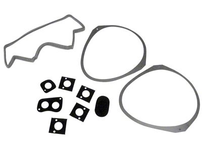 CA 1968-1977 Corvette Dash Gauge Seal Kit. 9 Piece