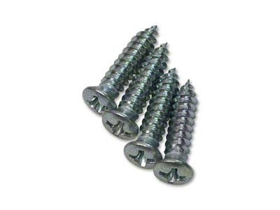 CA Dash Pad End Cap Screws; 4-Pieces (58-62 Corvette C1)