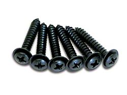 CA 1968-1977 Corvette Dash Pad Screws. 6 Piece