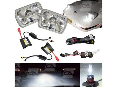 Diamond Cut HID Headlight Conversion Kit; 6000K White; 55W Ballast (84-96 Corvette C4)