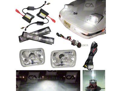 Diamond Cut HID Headlight and Fog Light Conversion Kit; 6000K White; 35W Ballast (84-96 Corvette C4)