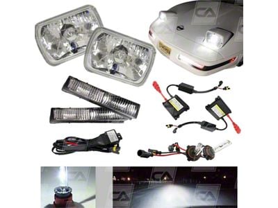 CA Diamond Cut HID Headlight and Fog Light Conversion Kit; 8000K Blue; 35W Ballast (84-96 Corvette C4)