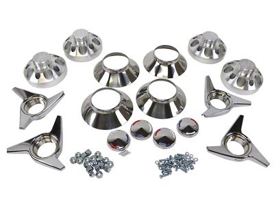 CA Direct-Bolt Knock-Off Hardware Set with Lug Nuts (63-65 Corvette C2)