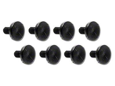 CA Door Drip Molding Weatherstrip Retainer Set; 8-Piece (63-67 Corvette C2)