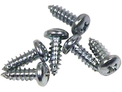 CA Door Drip Rail Screws; 10-Pieces (56-57 Corvette C1)