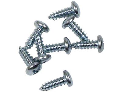 CA Door Drip Rail Screws; 10-Pieces (58-59 Corvette C1)