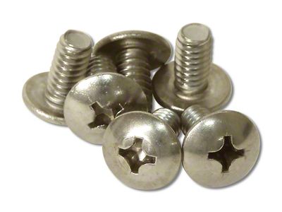 CA Door Lock Control, Rear Window Track or Window Regulator Screws; 6-Pieces (56-62 Corvette C1)