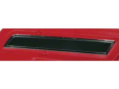 CA Door Panel Insert Plate with Black Insert; Passenger Side (1977 Corvette C3)