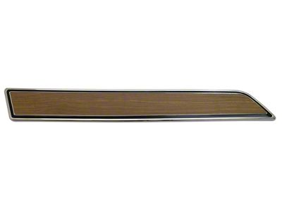 CA Door Panel Insert Plate with Teak Insert; Driver Side (1976 Corvette C3)