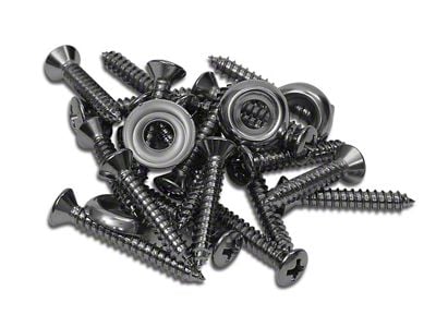 CA Door Panel Screws and Washers; 26-Pieces (58-62 Corvette C1)