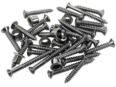 CA Door Panel Screws and Washers; 36-Pieces (56-57 Corvette C1)