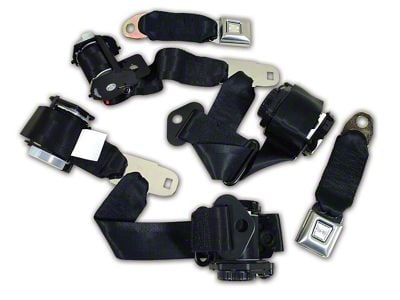 CA Dual Retractor Lap and Shoulder Seat Belts (74-77 Corvette C3 Coupe)