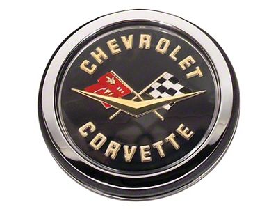 CA Emblem Assembly; Rear; Gold (1962 Corvette C1)