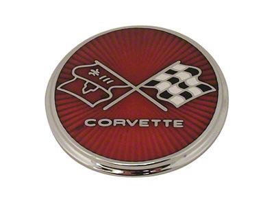 CA 1975-1976 Corvette Emblem. Gas Lid