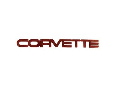 CA 1984-1990 Corvette Emblem. Rear Acrylic Red