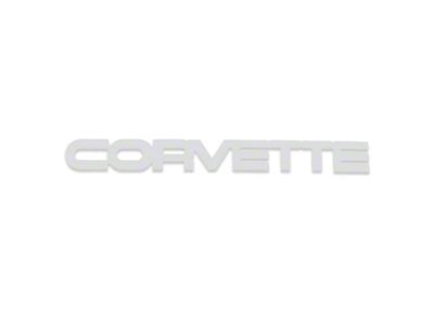 CA 1984-1990 Corvette Emblem. Rear Acrylic White