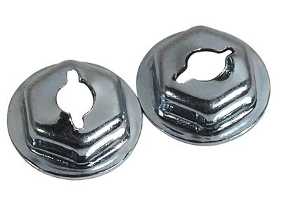 CA Emblem Speednut Kit; 2-Pieces (73-76 Corvette C3)