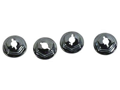 CA Emblem Speednut Kit; 4-Pieces (69-73 Corvette C3)