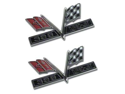 CA 1965 Corvette Emblems. Front Fender 396 Replacement