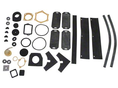 CA 1960-1961 Corvette Engine Compartment Seal Kit. 2X4 Tank Top Radiator