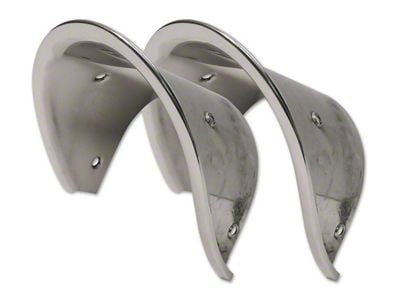 CA 1968-1969 Corvette Exhaust Bezels. Stainless Steel