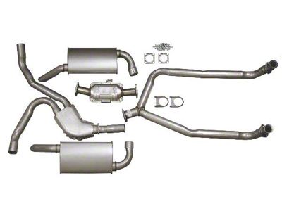 CA 1981 Corvette Exhaust System - All with Converter 81 Late