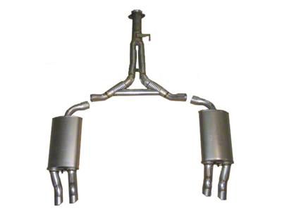 CA 1985 Corvette Exhaust System - Cat Back with Rear Y-Pipe with Crossover and Reproduction Mufflers