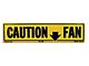 CA Fan Shroud Caution Decal (81-82 Corvette C3)