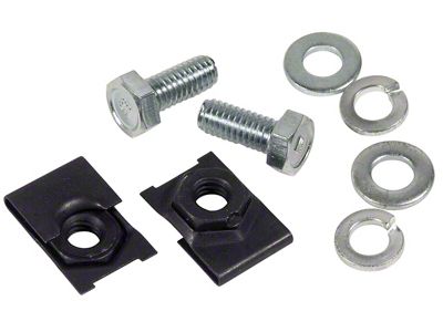 CA 1966-1967 Corvette Fan Shroud Extension Bolt and Nut Kit. with Air Conditioning 8 Piece