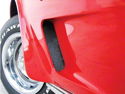 1973-1979 Corvette Fender Inset Styling Screens Mini Mesh Aluminum