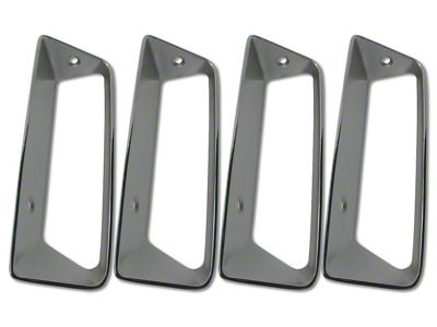 CA 1969 Corvette Fender/Side Louver Insert Set - 4pc - Driver Side