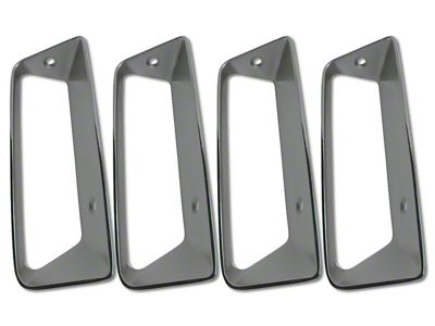 CA 1969 Corvette Fender/Side Louver Insert Set - 4pc - Passenger Side